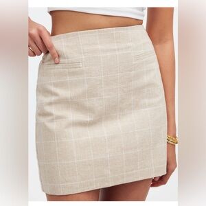 Madewell Welt-Pocket Plaid Mini Skirt